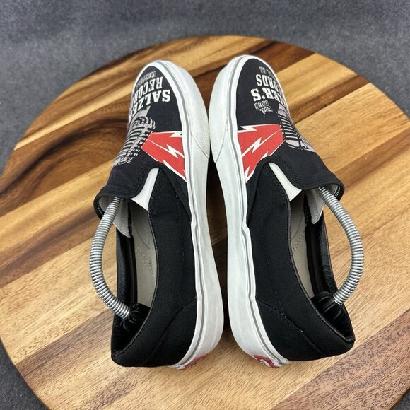 Vans Salzer's Records Ventura CA Foot the Bill Custom X You Slip On Mens 7 - Picture 12 of 16